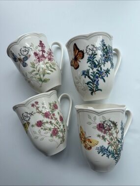 Lenox Butterfly Meadows Herb Mug Set of 4